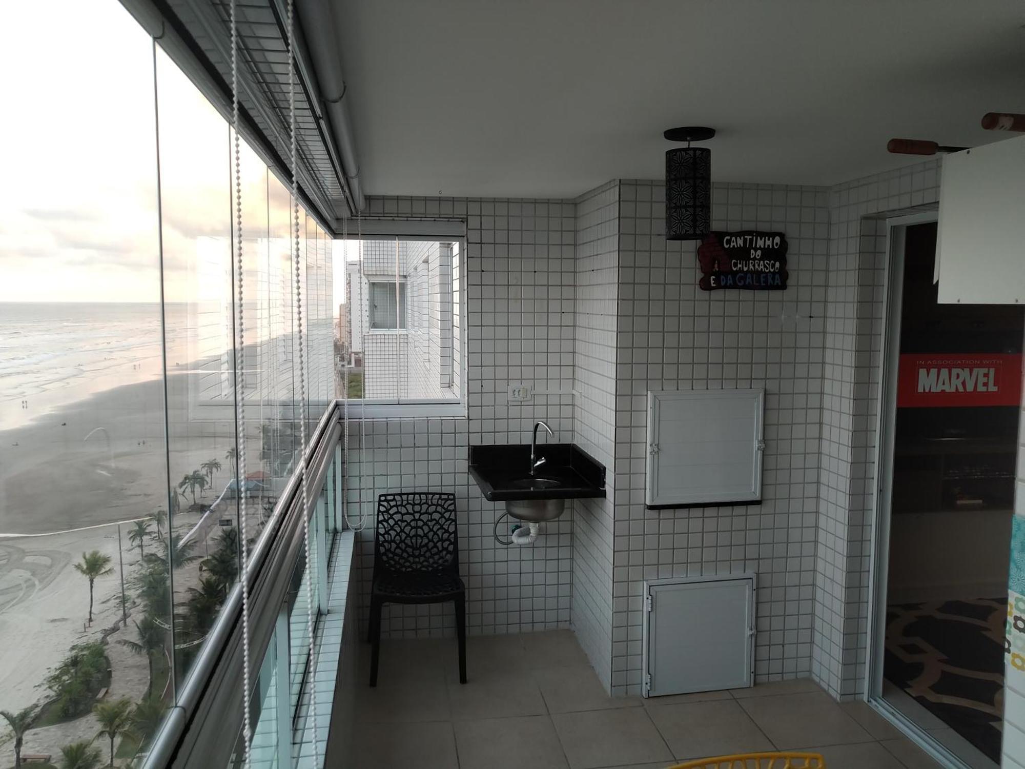 Apartamento Frente Mar Pe Na Areia Praia Grande  Zewnętrze zdjęcie